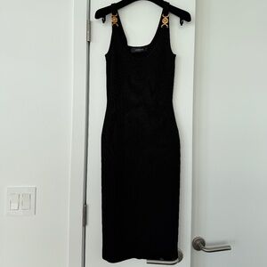 Black Versace Midi Dress